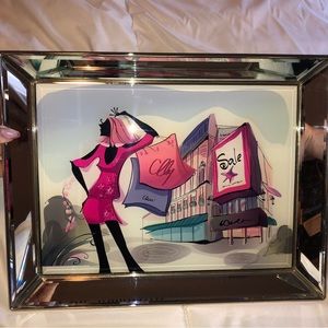 Mirrored decorative tray